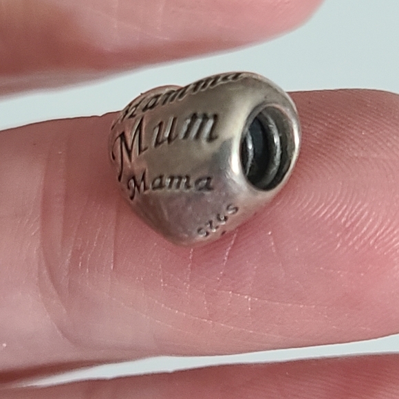 Pandora authentic Mom mother charm moms of the world languages heart sterling - Picture 4 of 9
